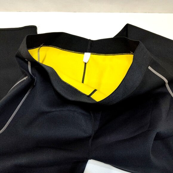 Neoprene Sauna Leggings XXL Yoga Pants Side Pocket Reflective Detail Unisex NWOT - Picture 3 of 11